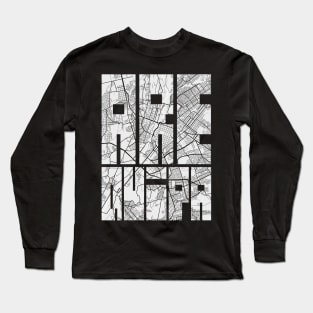 Arequipa, Peru City Map Typography - Light Long Sleeve T-Shirt